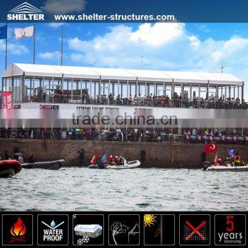 High Class Large Double Decker for sailing event multi-level marquee for sale