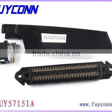 TE 229974 Male Plug centronics Tyco 50 pin black IDC Connector RJ21 Right Angle Header for Tailyn DSLAM