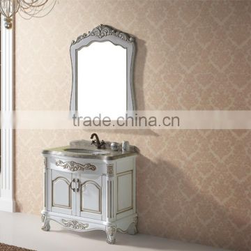 Simple White classic Bathroom Cabinet, Luxury Bathroom Cabinet