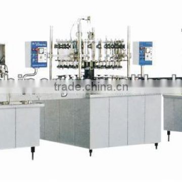 Inline mineral water bottle rinsing filling and capping machine