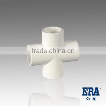 2016 manufacture plastic Supplying high quality 110mm pvc pipe cross fitting