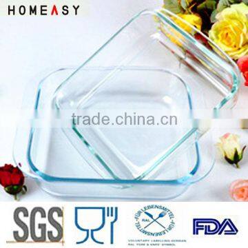 heat resistant glass baking pan/ made in china