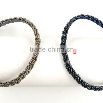 seedbeads braided headband hairband