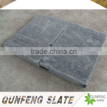 jiangxi black slate floor tile tumbled stones natural