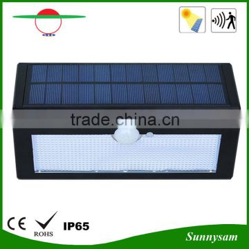 IP65 4400mah motion sensor solar wall light