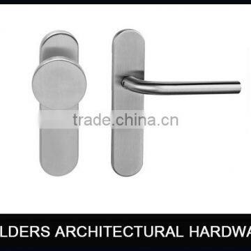 factory price stainless steel door handle with longplate