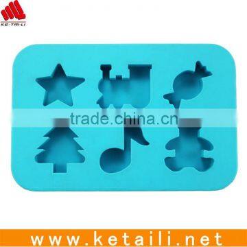 Christmas tree silicone ice tray