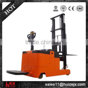 1 Tons High Lift Electric Hydraulic Forklift Counter Balance Stacker Trucks