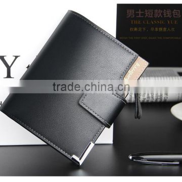 Fashion short man leather baellerry wallet