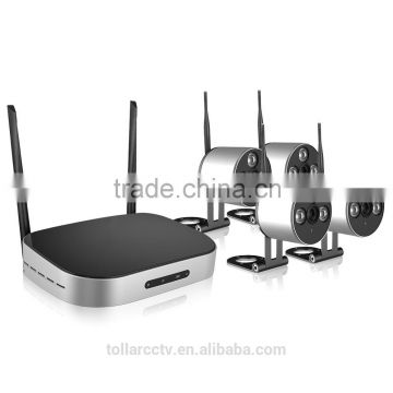 Newest Private Model 1MP IP Camera NVR kit 4CH HD Mini Wireless kit