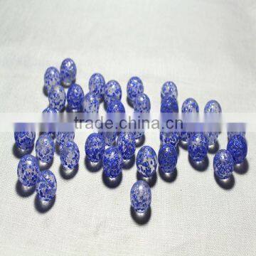 sesame pattern blue colour glass marbles