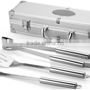 3 pcs stainless steel BBQ tools with case pack