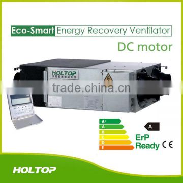 Ceiling hanging large air volume passive house heat recovery ventilation unit with high efficiency filter