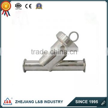 Food Grade Sanitary Stainless Steel ss304 Y Type Strainer/Filter(weld,thread,tri-clamp)