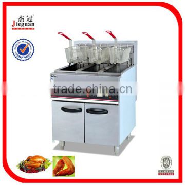 Stable quality stainless steel electric 3-tank fryer 3-basket(freestanding type)(DF-26-3)(0086-13632272289)