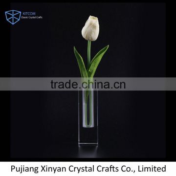Newest selling super quality long stem crystal vases 2016