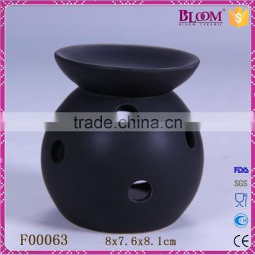 Factory direct sale matt black ceramic oil burner