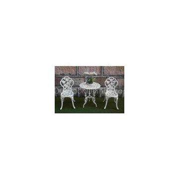 Metal Outdoor Furniture Patio Bistro Set , Aluminum Garden Bistro Chair Sets