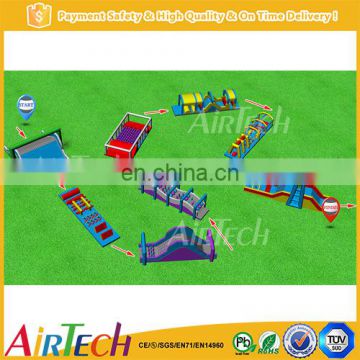 Hot sale 5k races with obstacles inflatable run world wide inflatables