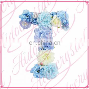 Aidocrystal Custom Photography prop name Floral letter wedding decor letters