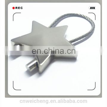 custom souvenirs lovely star shape metal keychain