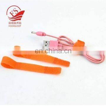 Durable eco-friendly hook and loop cable tie