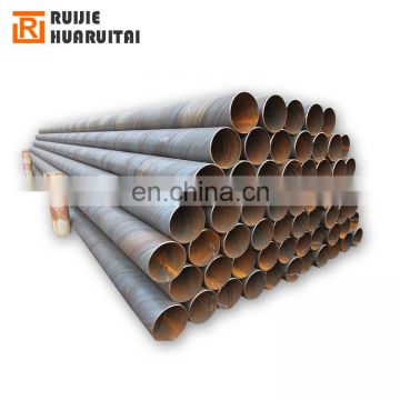 SSAW welded steel pipe, submerged arc welding steel pipe, Q235 Gr.B steel spiral tube for underground use