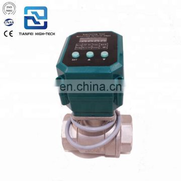 4-20mA-Discount Flow Control Electric Linear Actuator Proportional Ball Valve for Water 12v 24v