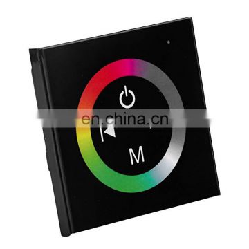DC12-24V  Wall-mounted Touch Panel RGB Dimmer   Controller For LED Strip Lighting
