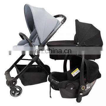 EN1888 wholesale baby stroller 3 in 1 foldable car seat stroller