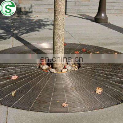 China stainless steel tree grating floor grate drainage drain cover