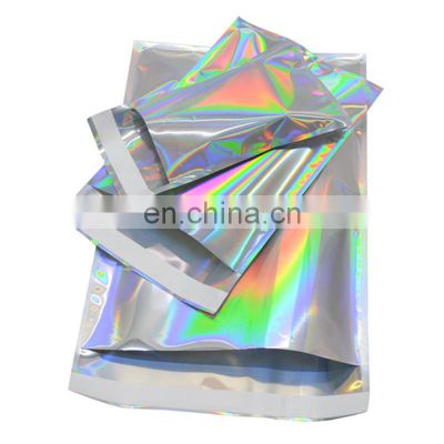 Self adhesive hologram metallic poly mailer express bag
