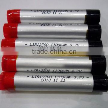 1100mAh 3.7v 13700 lithium cigaretter batteries