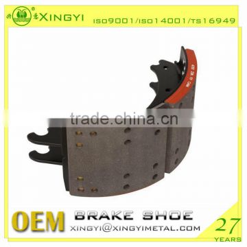 high quality semi truck heavy duty truck lined brake shoes 4515Q