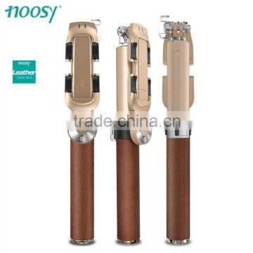 Extensivel Bluetooth Self Stick for ios/Android Monopod Tripod Real Leather Wireless Selfie 24.5~95cm MT-5555