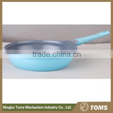 Die-casting non-stick kitchenware enamel non stick fry pan