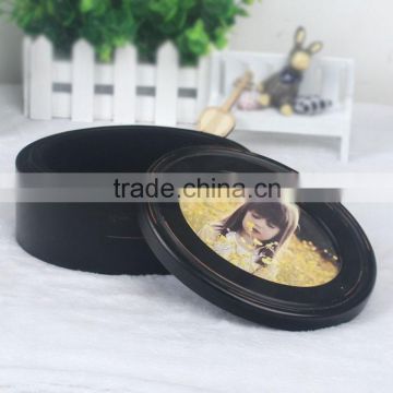 Black Ellipse Wooden Jewellery Box standard photo frame sizes