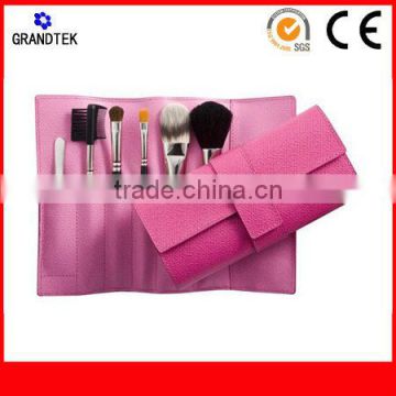 6pcs sweet pink cosmetic brush 6pcs portable