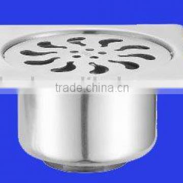 Selfclose Square stainless steel floor drains