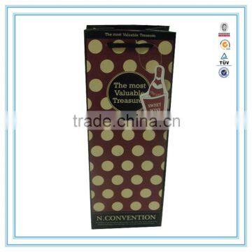 NEW year Hot custom wine paper bag & gift paper bag with handles