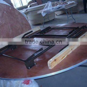steel wooden folding table