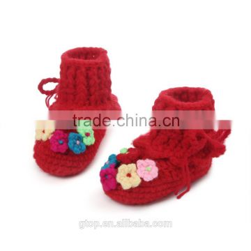 Fashion shoe China wholesale crochet knitting crochet baby shoes S-6