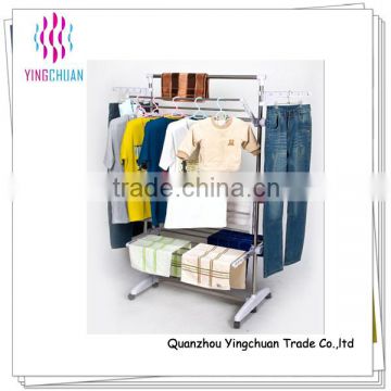 Stainless steel movable clothes drying rack