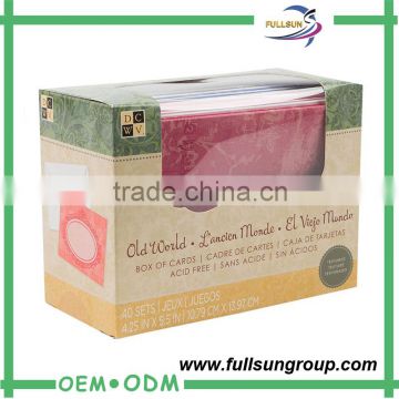 China manufacturer wholesale cute high quality custom cardboard box with transparent lid