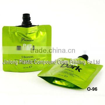 liquid stand up pouch with spout