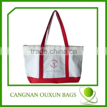 Superior quality cotton canvas tote bag long handle