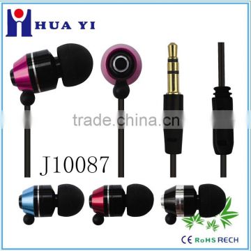 new coming Cheap Fashion metal earphone with mic for mobile phone