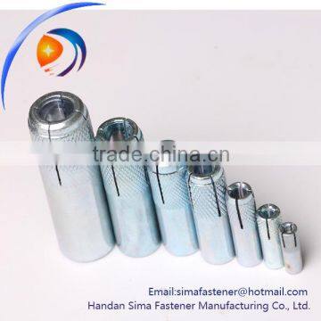 Grade 2 steel material and expansion anchor type galvanized drop in anchor made in China