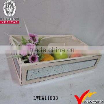 white color decoration mdf decorative fruit carving tray