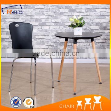 Black Plastic Chair for Home Use
